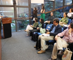 Encontro do Serviço Alemão de Intercâmbio Acadêmico com os ex-bolsistas do DF. 31/10/2025 Foto: Beto Monteiro/Ascom UnB